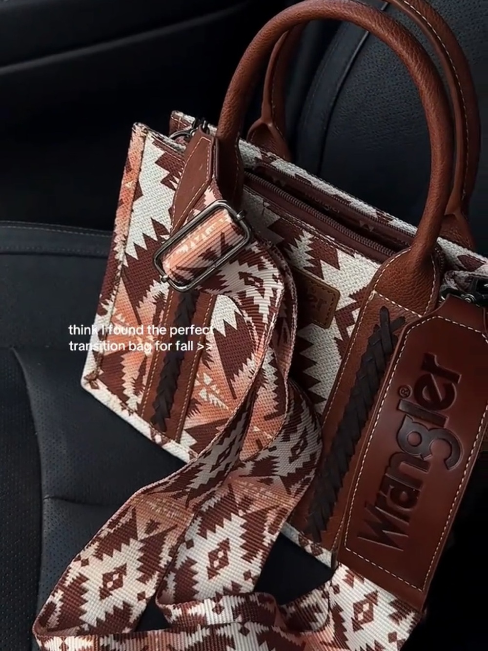 Wrangler Western Aztec Mini Tote Bag